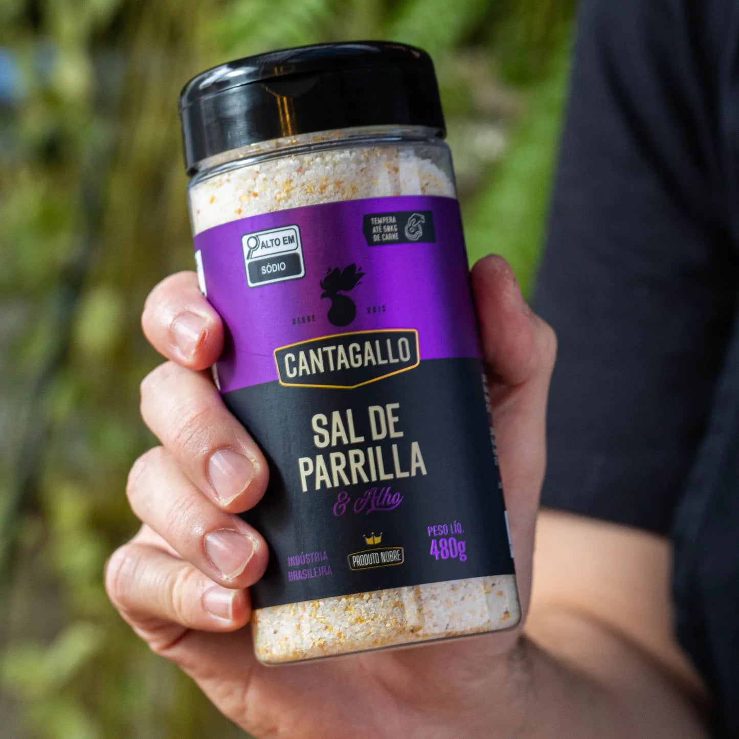 Sal de Parrilla e Alho CantaGallo 480G - Pote