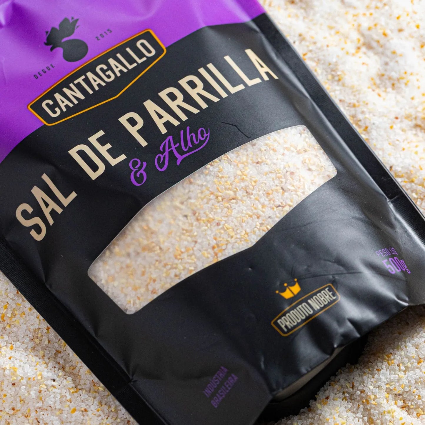 Sal de Parrilla e Alho CantaGallo 500G - Refil Econômico