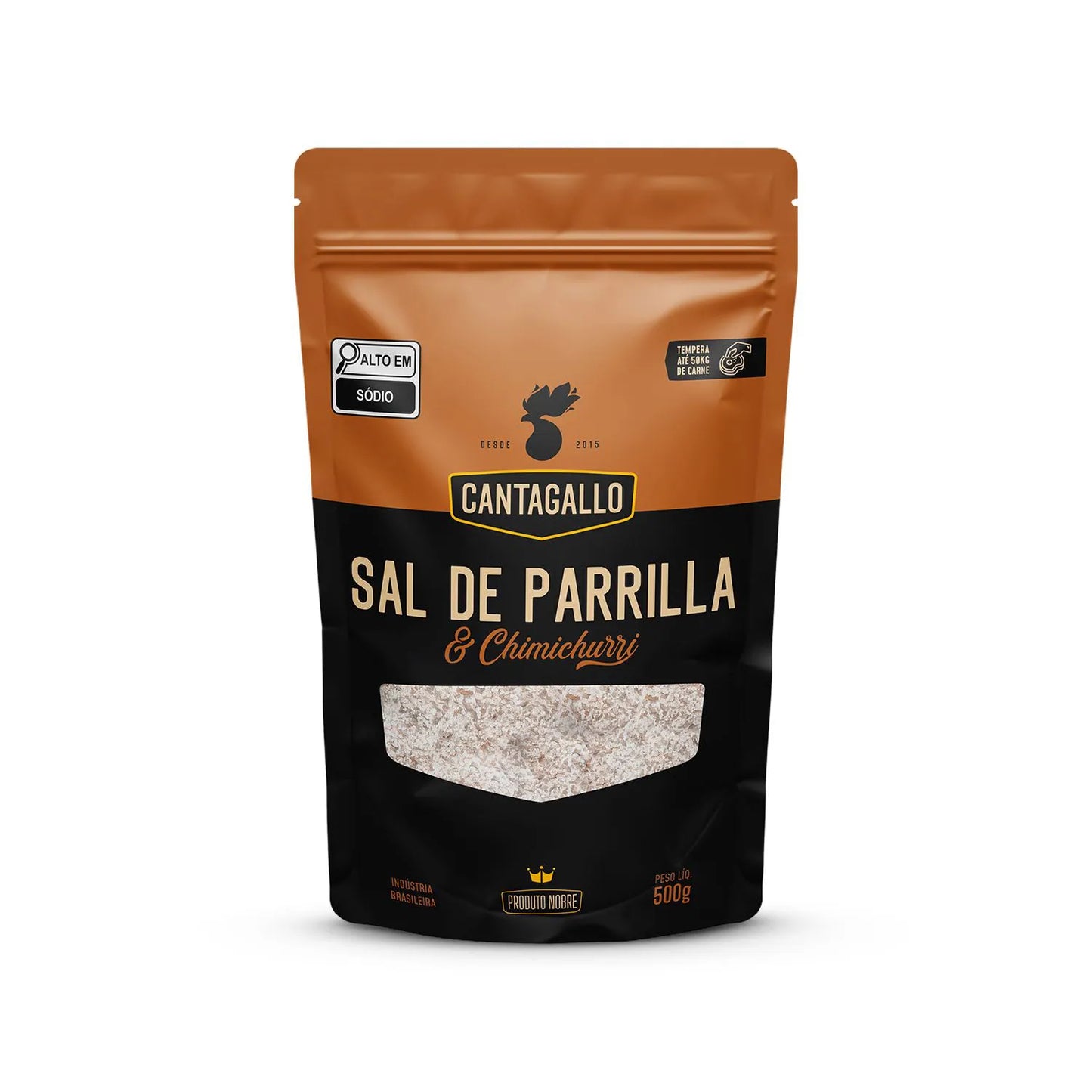 Sal de Parrilla e Chimichurri CantaGallo 500G - Refil Econômico
