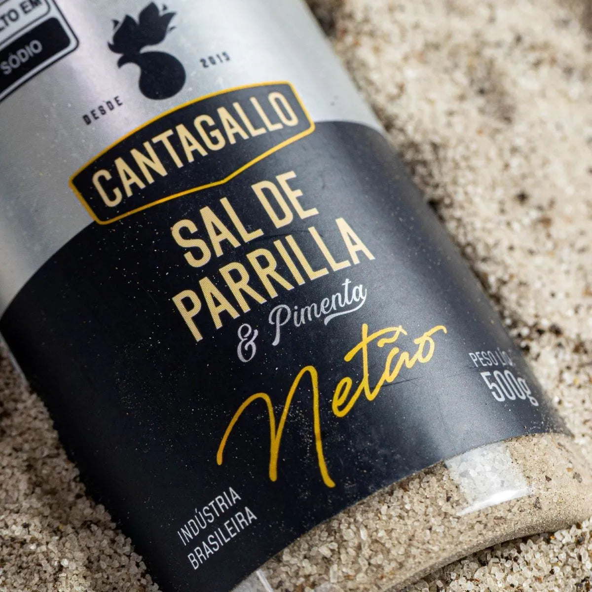 Sal de Parrilla e Pimenta by Netão CantaGallo 500G - Pote