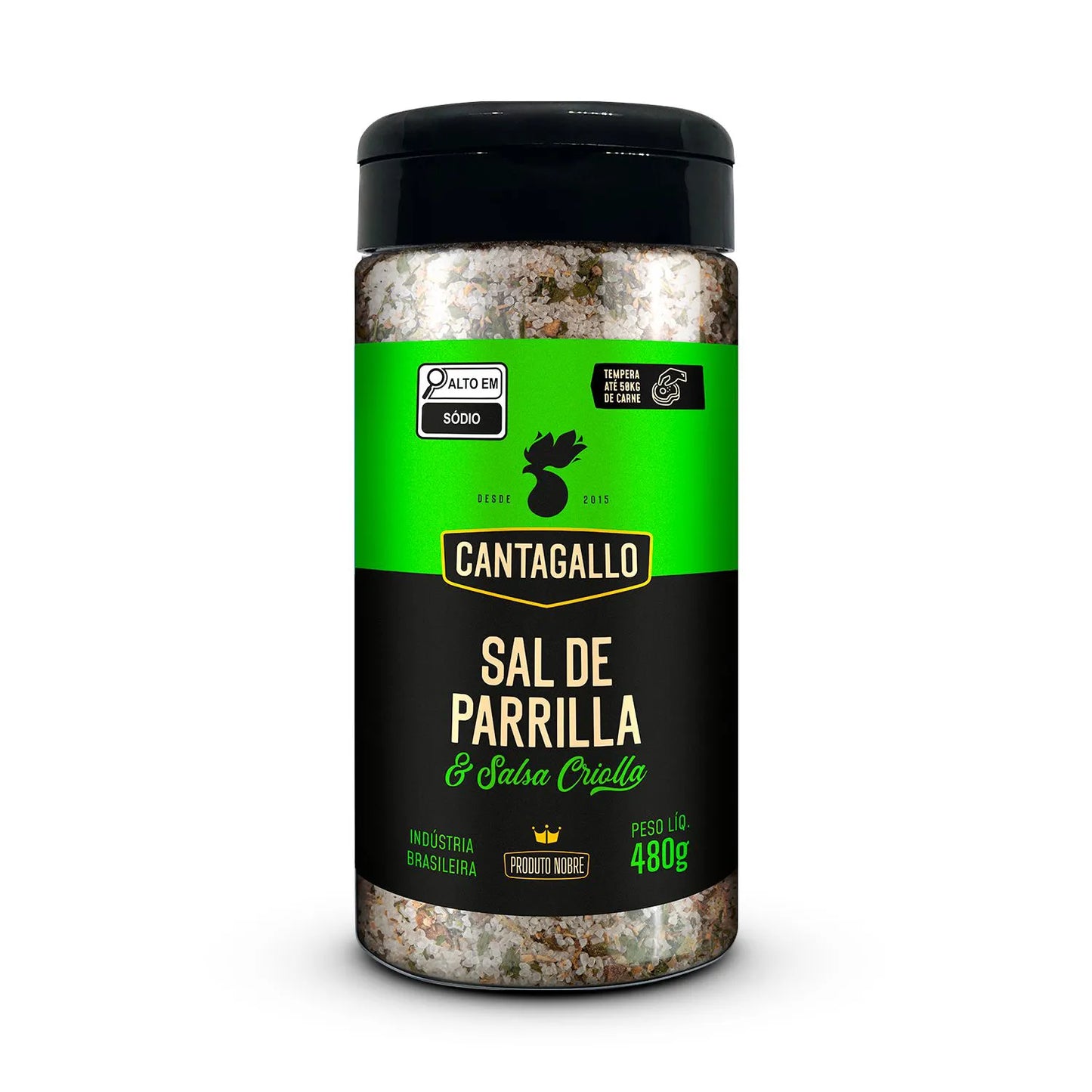 Sal de Parrilla e Salsa Criolla CantaGallo 480G -Pote