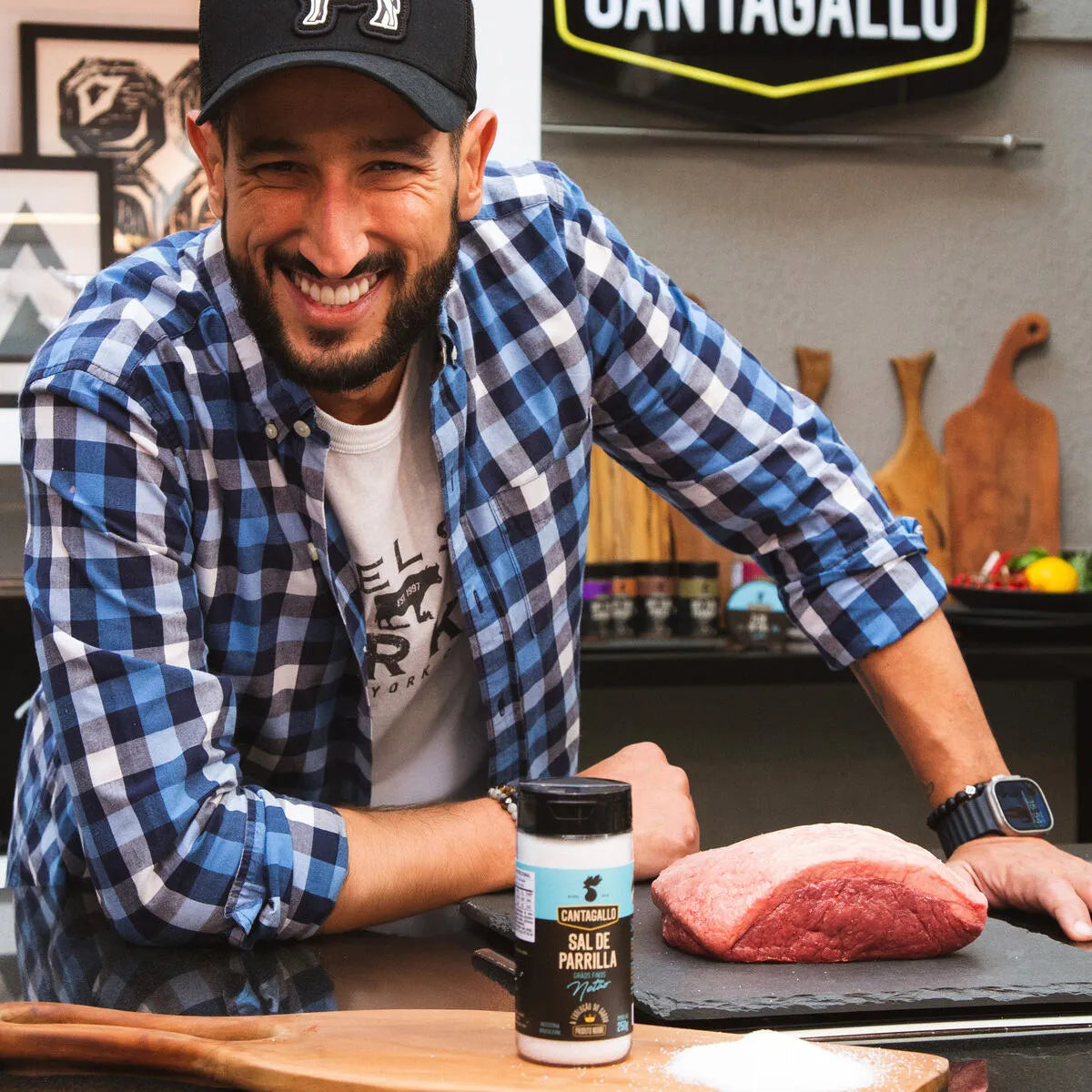 Sal de Parrilla Grãos Finos CantaGallo by Netão 250g - Pote