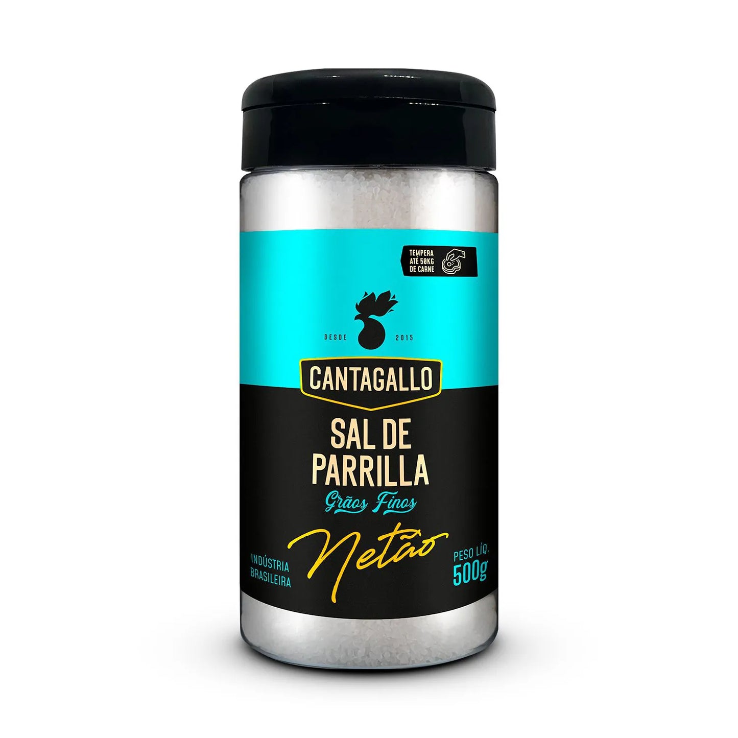 Sal de Parrilla Grãos Finos (Entrefino) By Netão CantaGallo 500G - Pote