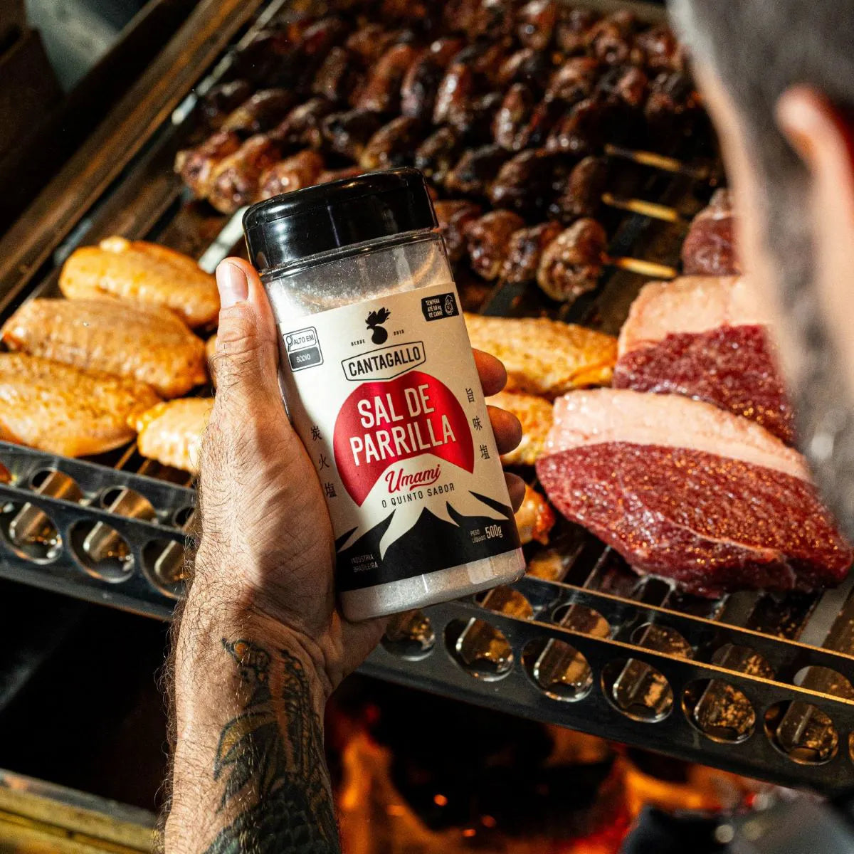 Sal de Parrilla Umami (Quinto Sabor) CantaGallo 500G - Pote