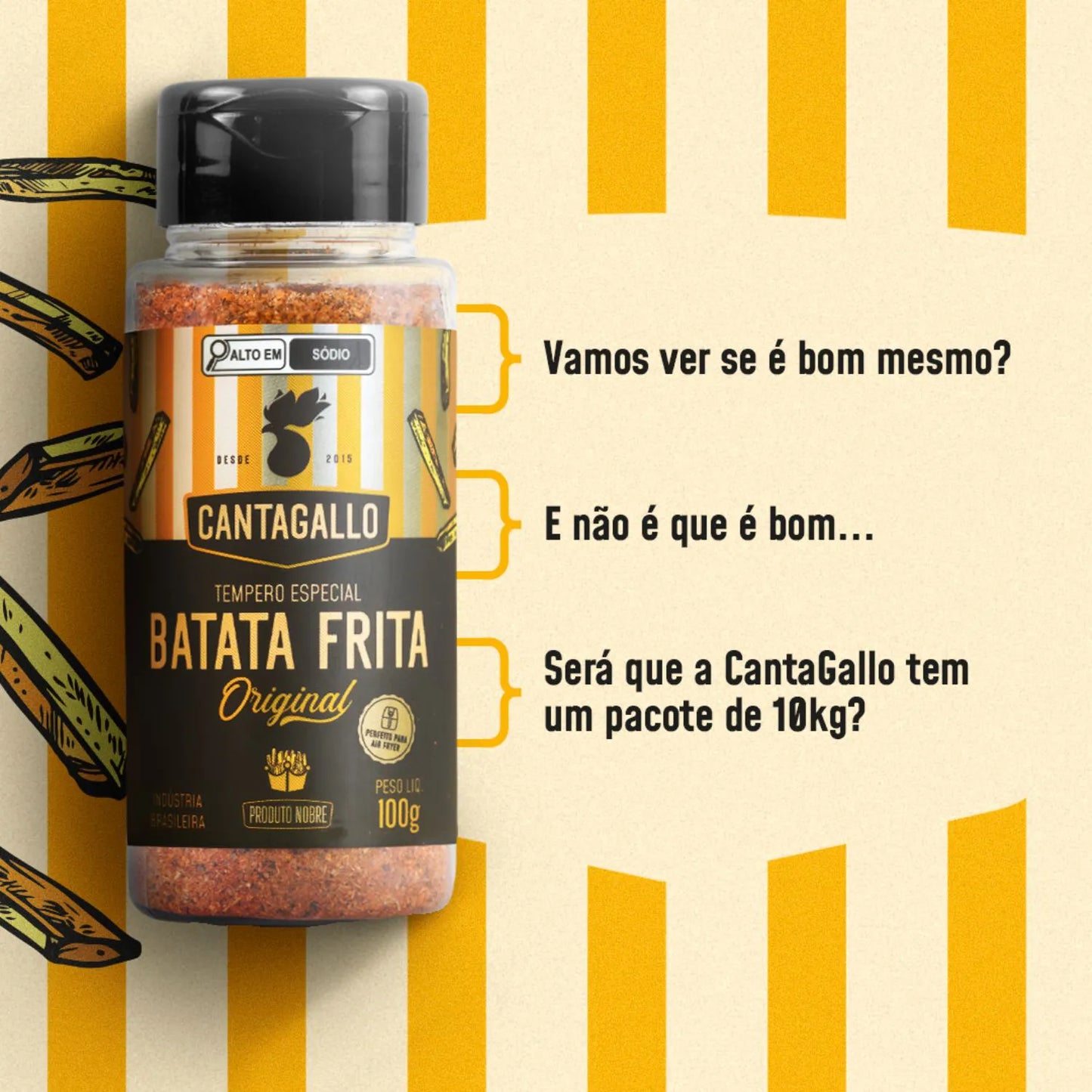 Tempero Especial Batata Frita Original CantaGallo 100g