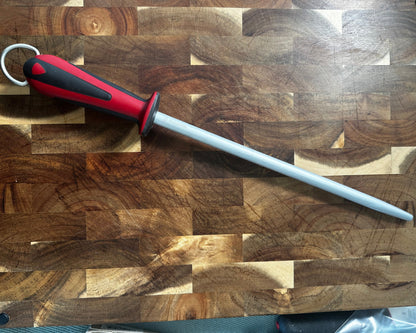 Fuzil/Chaira Victorinox Dual Grip 30cm – Redonda, Micro-Fino | Cabo Vermelho