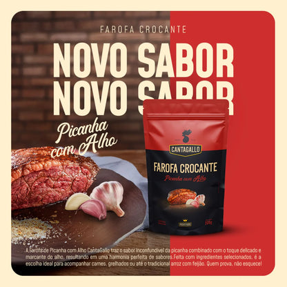 Farofa Crocante de Picanha com Alho CantaGallo 200g