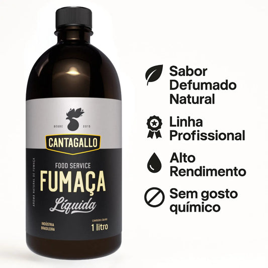 Fumaça Líquida CantaGallo 1L - Sabor Defumado Autêntico