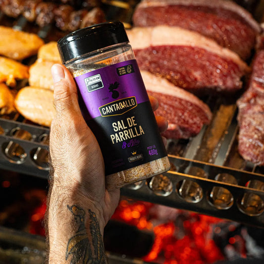 Sal de Parrilla e Alho CantaGallo 480G - Pote