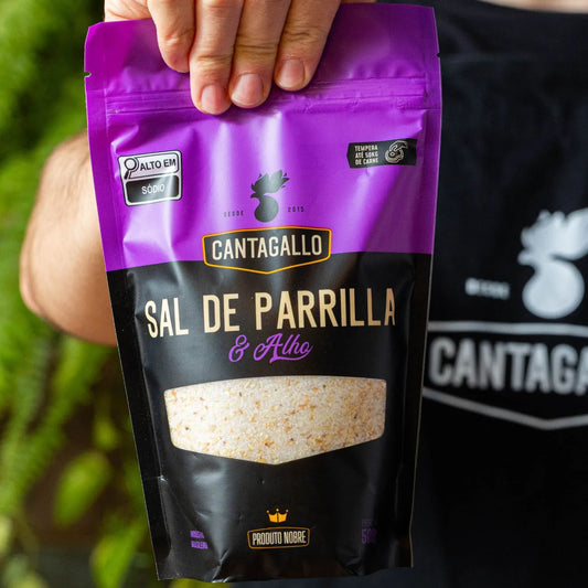 Sal de Parrilla e Alho CantaGallo 500G - Refil Econômico