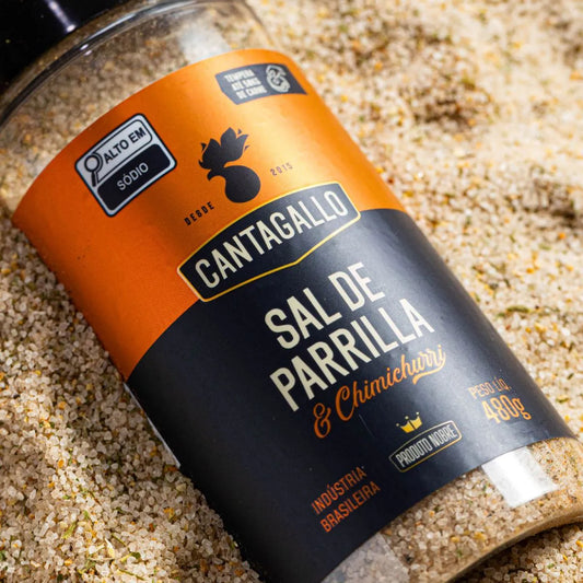 Sal de Parrilla e Chimichurri CantaGallo 480G - Pote