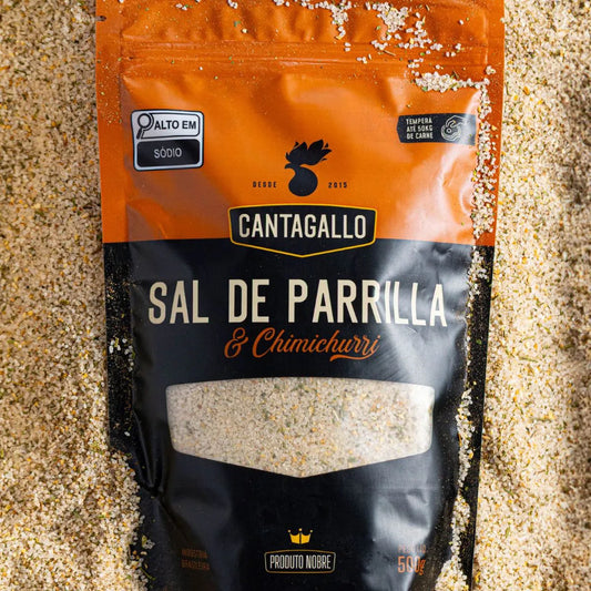 Sal de Parrilla e Chimichurri CantaGallo 500G - Refil Econômico
