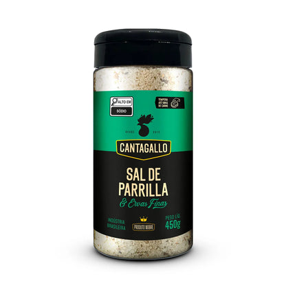 Sal de Parrilla e Ervas Finas CantaGallo 450G - Pote