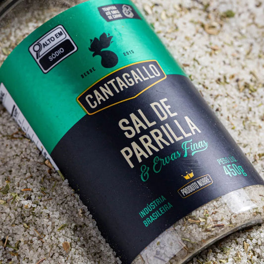 Sal de Parrilla e Ervas Finas CantaGallo 450G - Pote