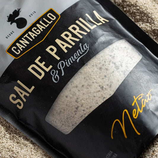 Sal de Parrilla e Pimenta by Netão CantaGallo 500G - Refil Econômico
