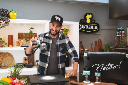 Sal de Parrilla Grãos Finos CantaGallo by Netão 250g - Pote