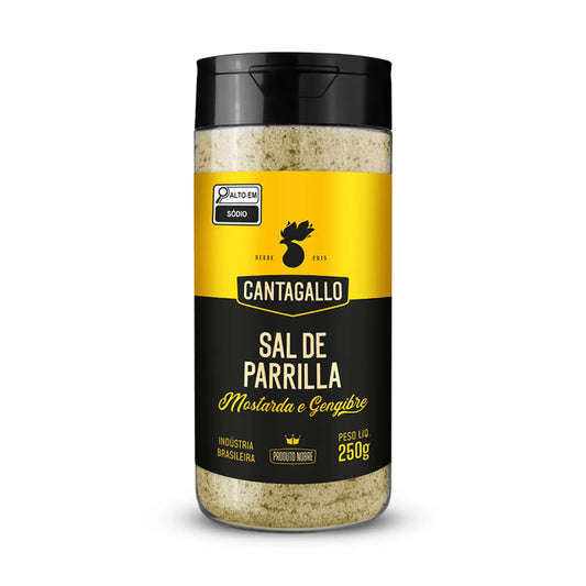 Sal De Parrilla Mostarda e Gengibre CantaGallo 250g